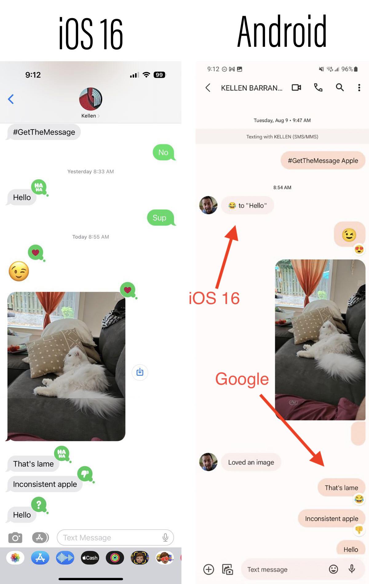 Decoding Emoji Responses How Android Displays iMessage Reactions Differently